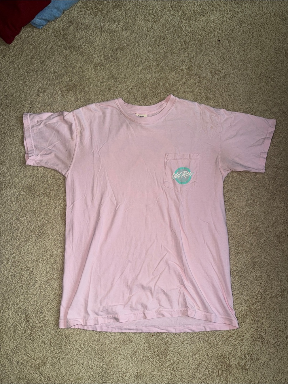 Old Row Men's Pink Pocket T-Shirt